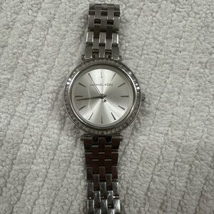 Michael Kors Silver Analog Watch Timeless Design